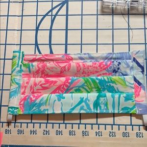 Palm Beach designer fabric face mask